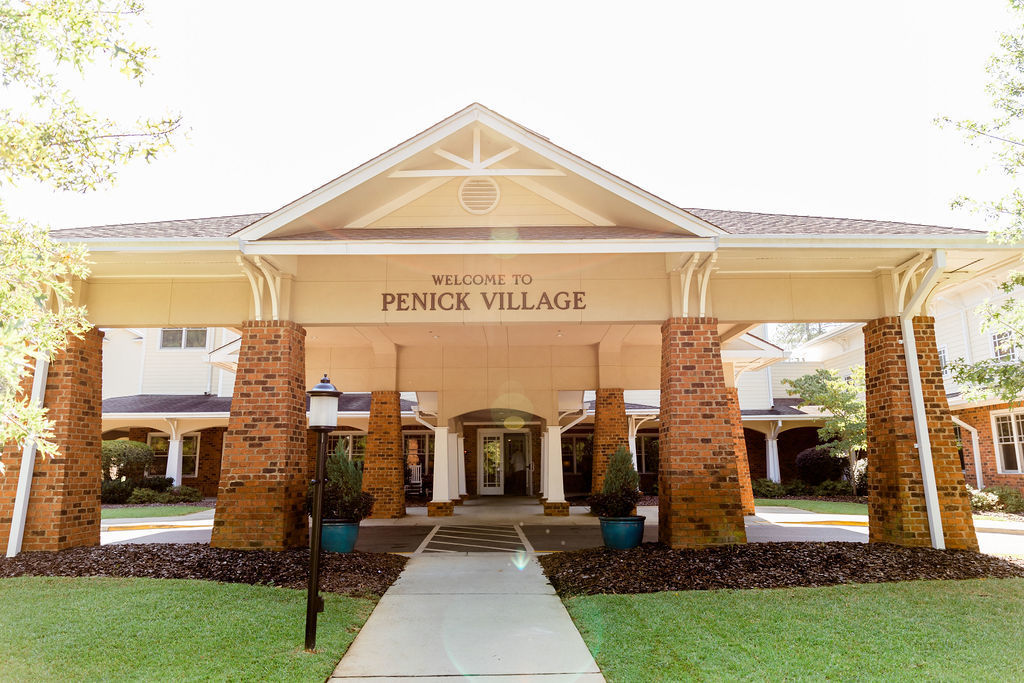 Entrance of Penick Village in Southern Pines.